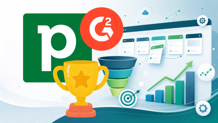 Pipedrive em 2026 no topo das listas de CRM do G2